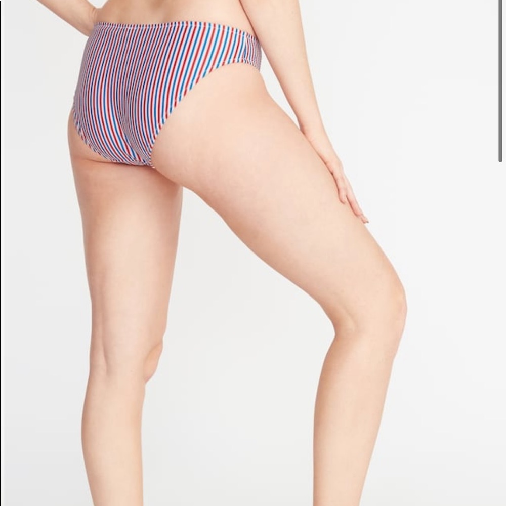 Old Navy Textured-Stripe Bikini Bottoms for Women - Picture 2 of 5